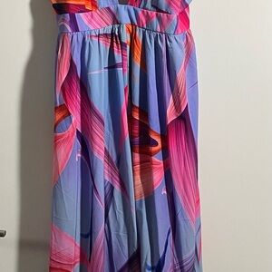 SHEIN Curve Pastel Maxi Dress